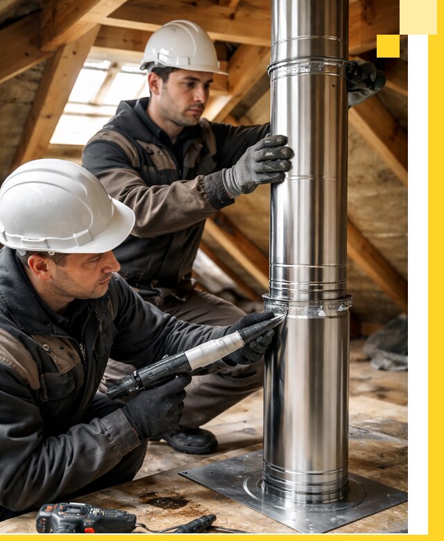 Монтаж дымоходов для каминов в Каменске-Шахтинском с гарантией качества