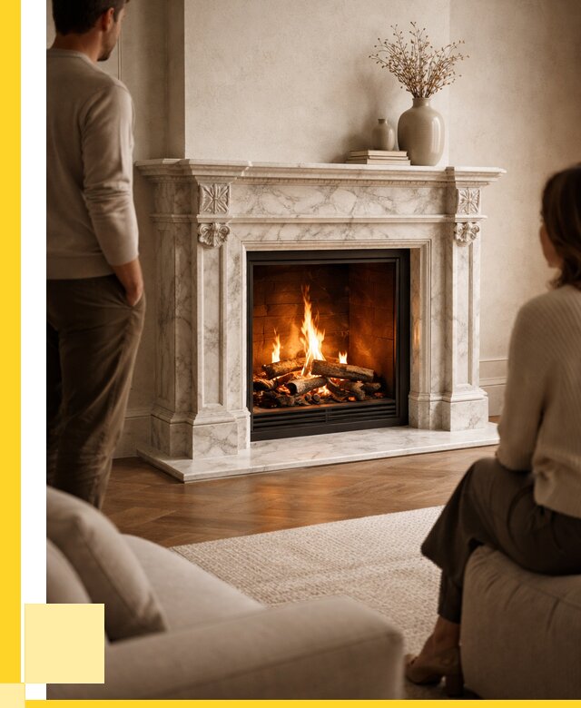 Мраморные камины под ключ в Каменске-Шахтинском от 257525 р. | ЭриданКсш