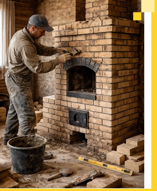 Кирпичные печи под ключ в Каменске-Шахтинском: проектирование и кладка