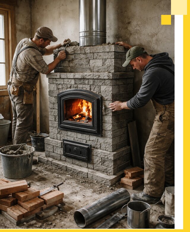 Производство, поставка и монтаж дровяных печей в Каменске-Шахтинском