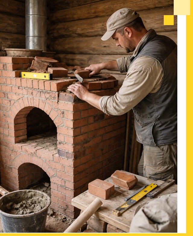 Изготовление и установка русских печей в Каменске-Шахтинском под ключ