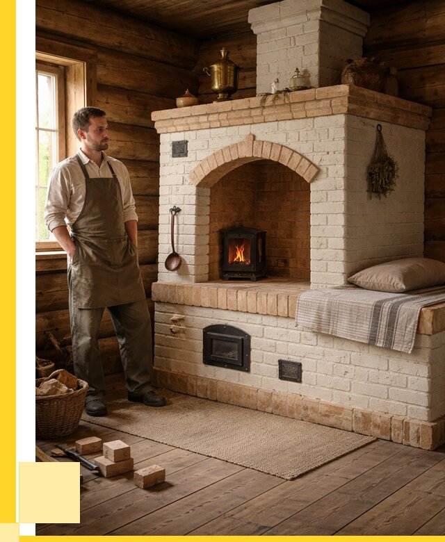 Русские печи с лежанкой под ключ в Каменске-Шахтинском от 154515 р. ЭриданКсш