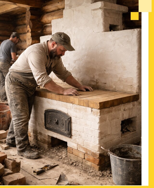 Проектирование и установка русской печи с лежанкой в Каменске-Шахтинском