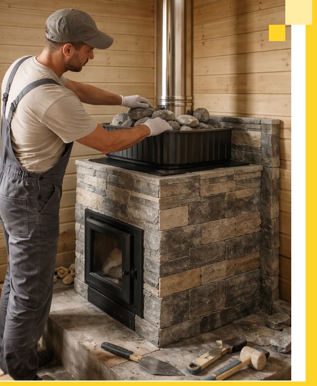 Печи для парной в Каменске-Шахтинском, производство, монтаж и обслуживание