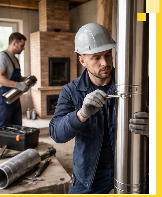 Профессиональный монтаж дымоходов для печей в Каменске-Шахтинском