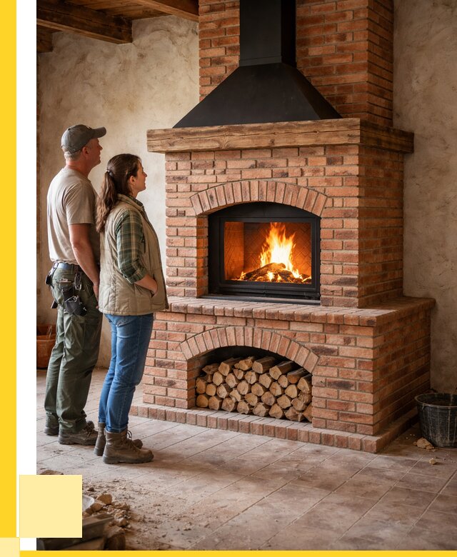 Печи камины из кирпича в Каменске-Шахтинском от 123612 р. | ЭриданКсш