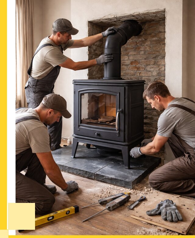 Монтаж печи камина в частном доме в Каменске-Шахтинском от 25753 р. | ЭриданКсш