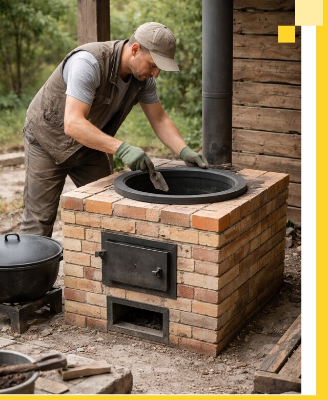 Изготовление и установка печей для казана в Каменске-Шахтинском под ключ