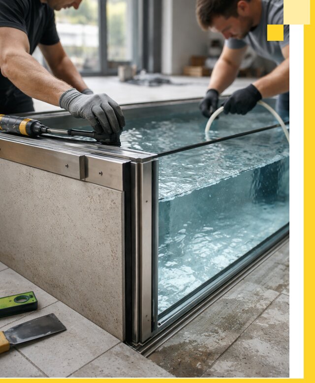 Проектирование и монтаж стеклянных бассейнов в Каменске-Шахтинском