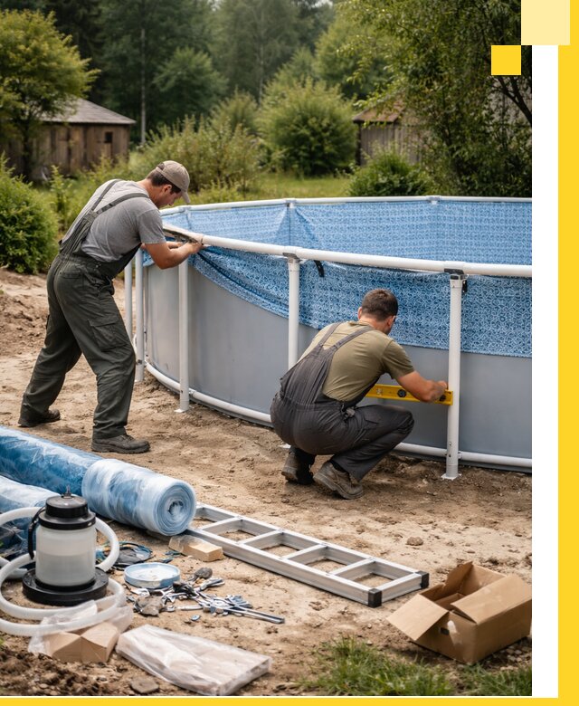 Установка и монтаж каркасных бассейнов в Каменске-Шахтинском под ключ