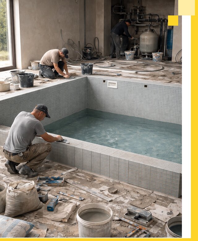 Строительство и монтаж бассейнов в помещении в Каменске-Шахтинском