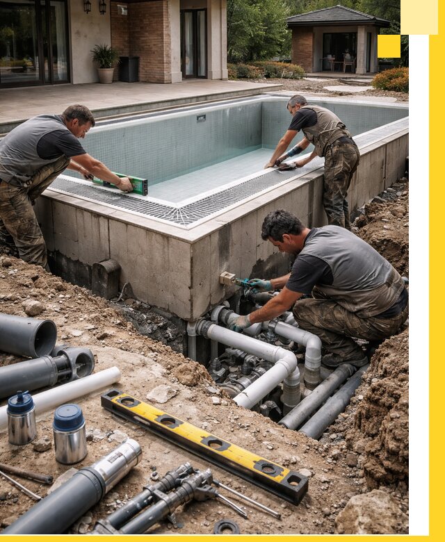 Строительство переливных бассейнов в Каменске-Шахтинском под ключ