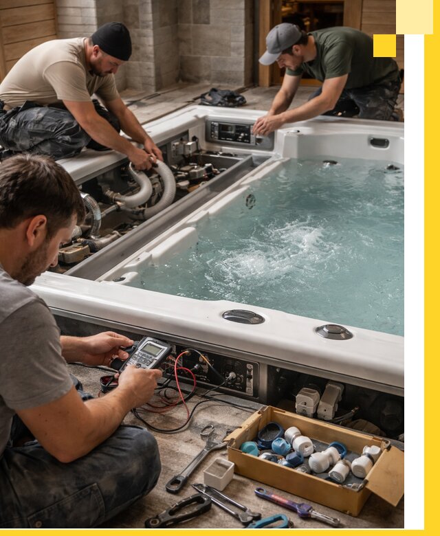 Гидромассажные бассейны под ключ в Каменске-Шахтинском, дизайн и монтаж