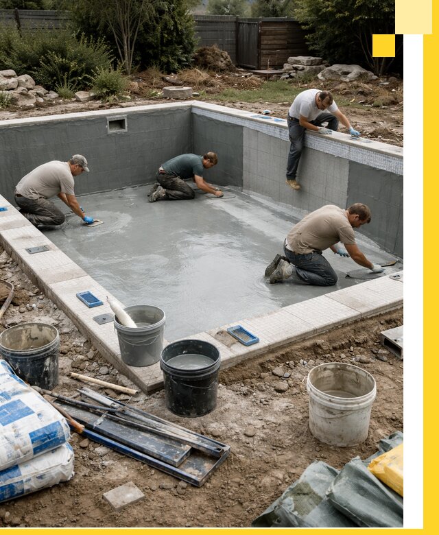 Изготовление и монтаж чаши бассейна под ключ в Каменске-Шахтинском