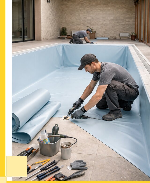 Пленка ПВХ для бассейнов в Каменске-Шахтинском от 2575 р. | ЭриданКсш