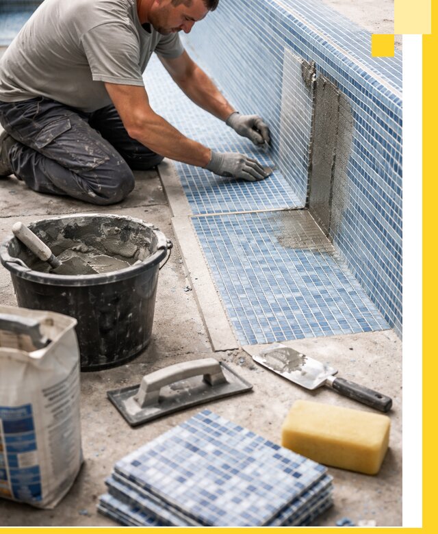 Укладка и ремонт мозаики для бассейнов под ключ в Каменске-Шахтинском