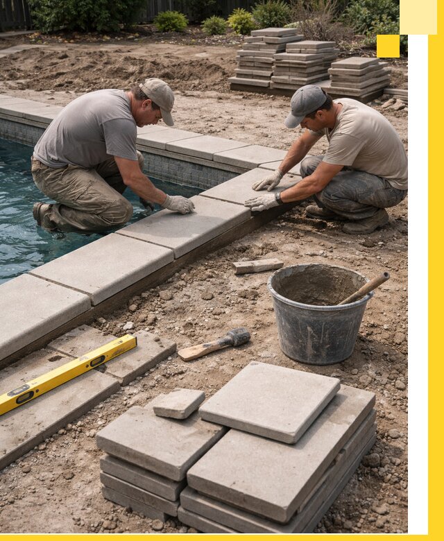 Установка и изготовление копингового камня для бассейнов в Каменске-Шахтинском