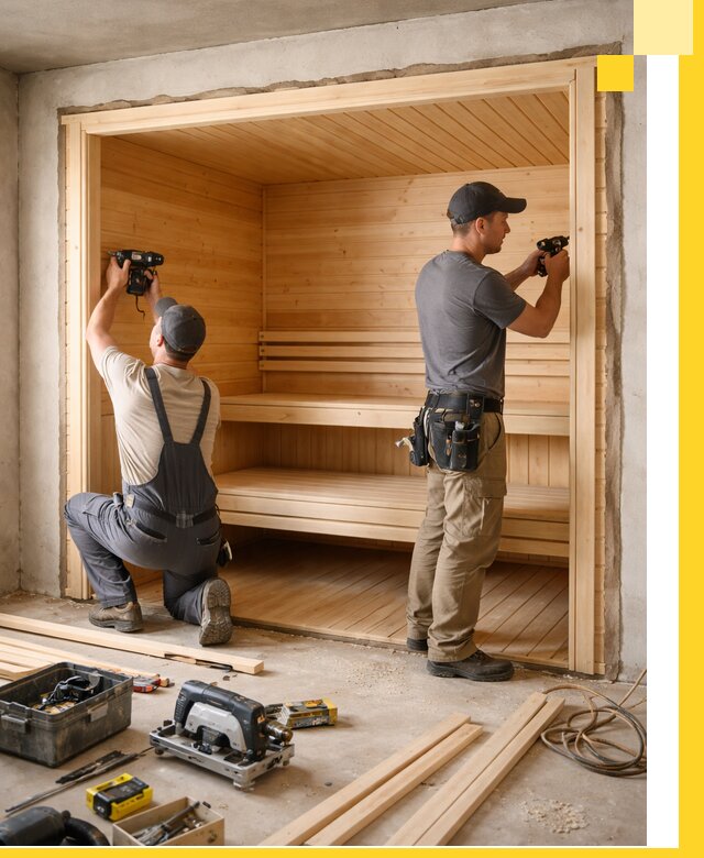 Монтаж саун под ключ в Каменске-Шахтинском — проектирование и установка