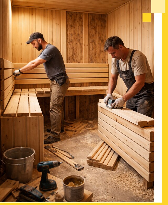 Профессиональный комплексный ремонт саун под ключ в Каменске-Шахтинском