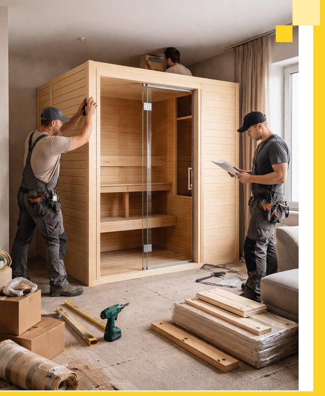 Установка и благоустройство саун в квартире в Каменске-Шахтинском