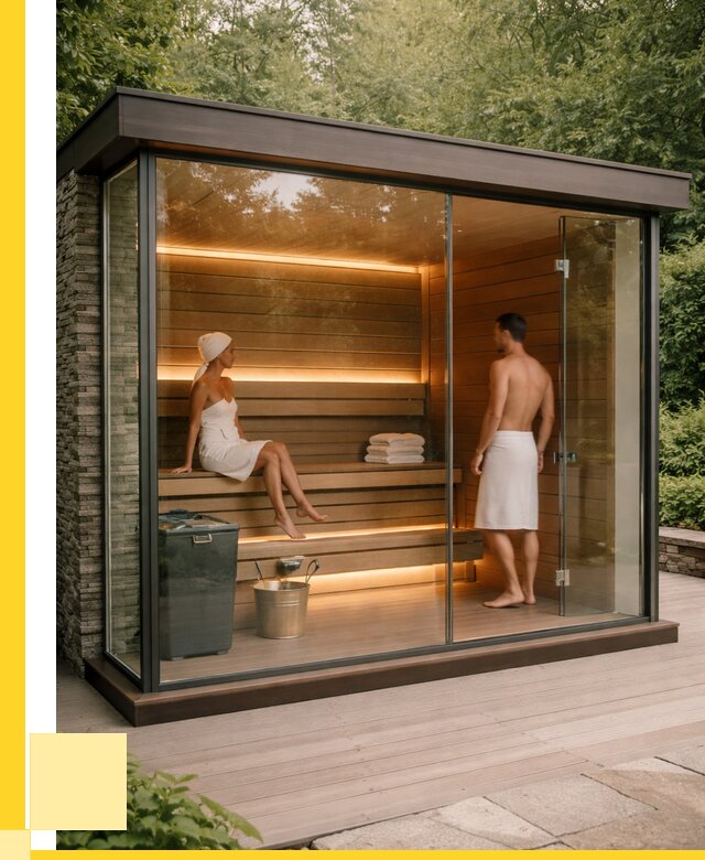 Сауна стеклянная и двери для сауны в Каменске-Шахтинском от 257525 р. | ЭриданКсш