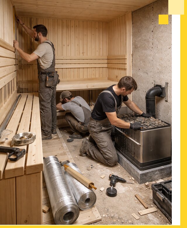 Индивидуальные сауны на заказ в Каменске-Шахтинском под ключ, проект и монтаж