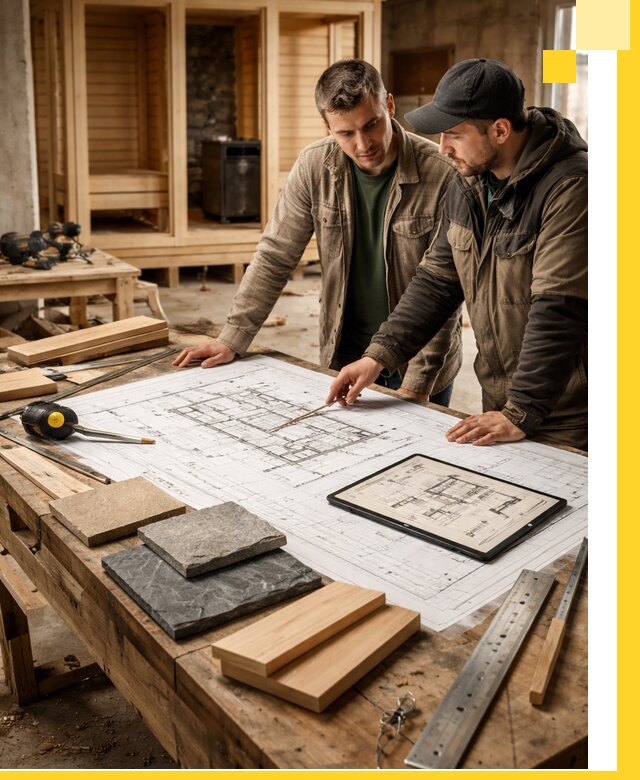 Проекты бань под ключ и планы строительства в Каменске-Шахтинском