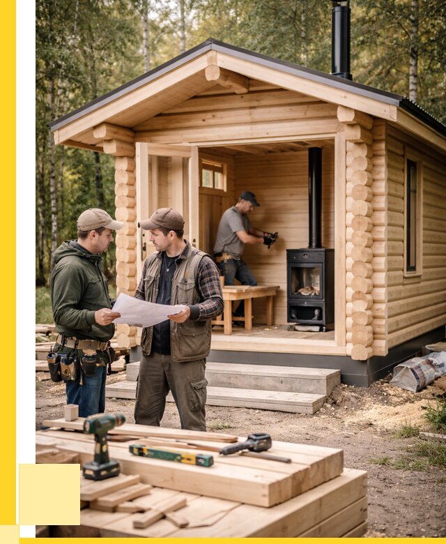 Монтаж бань под ключ в Каменске-Шахтинском — от 206020 р. | ЭриданКсш