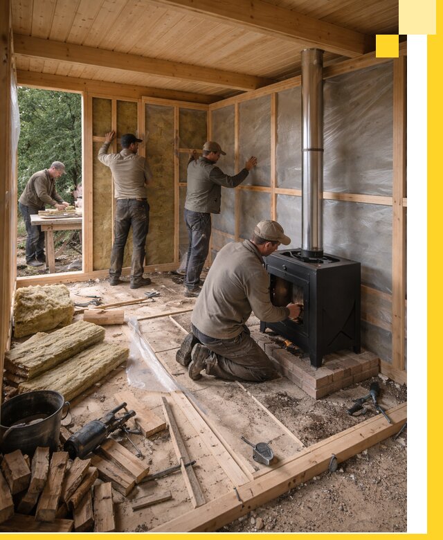 Профессиональный монтаж бань под ключ в Каменске-Шахтинском для дома