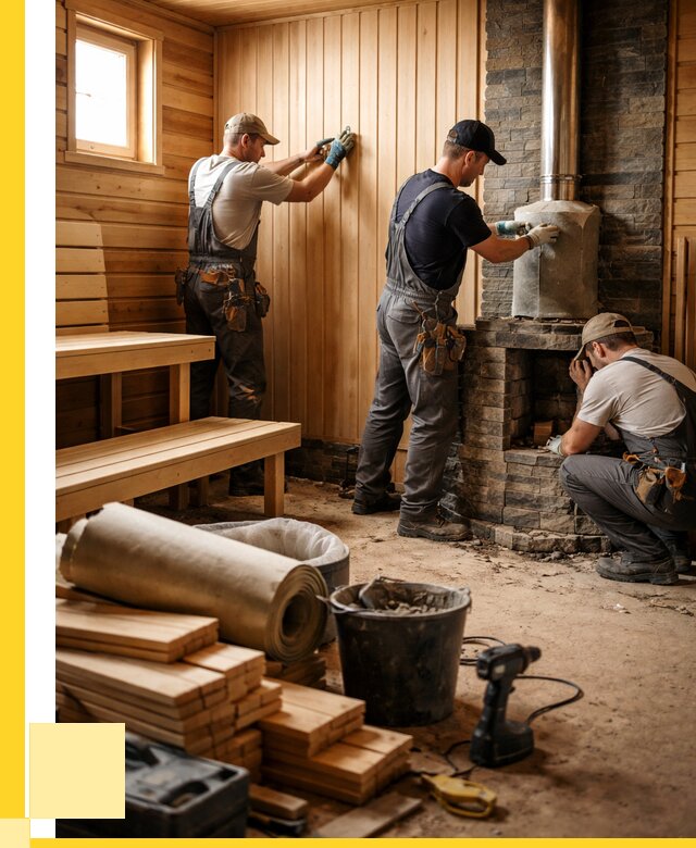 Ремонт бань под ключ в Каменске-Шахтинском от 46355 р. | ЭриданКсш