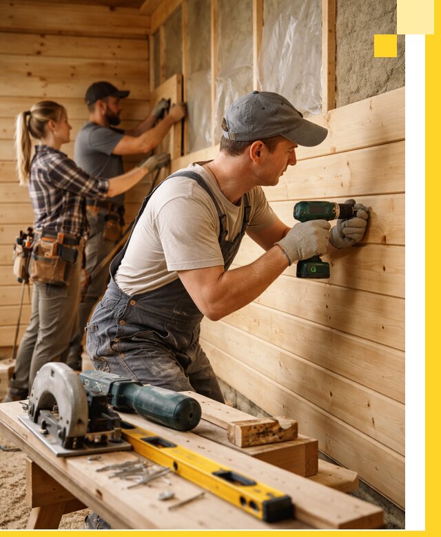 Обшивка бань под ключ в Каменске-Шахтинском: отделка стен и потолков