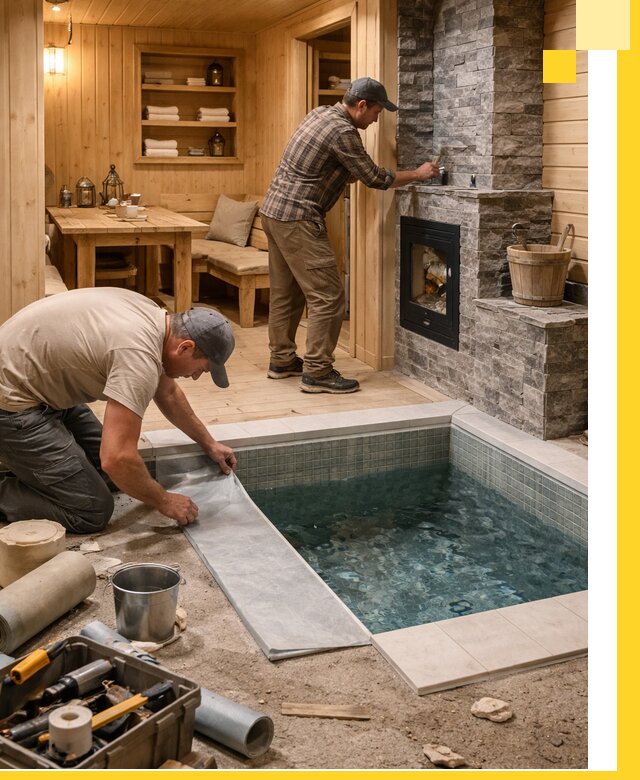 Строительство бань с комнатой отдыха под ключ в Каменске-Шахтинском