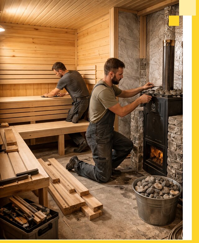 Дизайн и строительство интерьеров бань под ключ в Каменске-Шахтинском