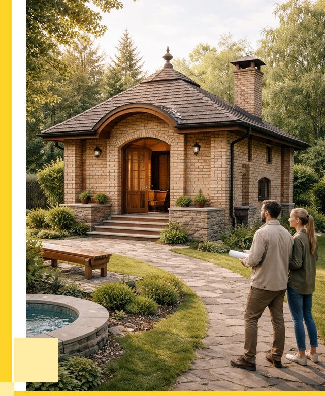 Проект кирпичной бани в Каменске-Шахтинском от 30903 р. | ЭриданКсш