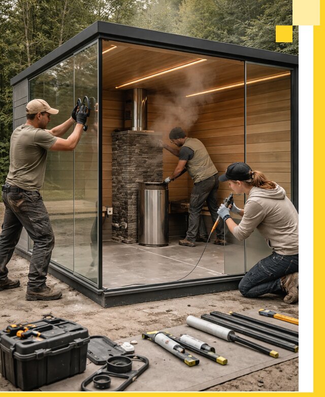 Проектирование и строительство стеклянных бань в Каменске-Шахтинском