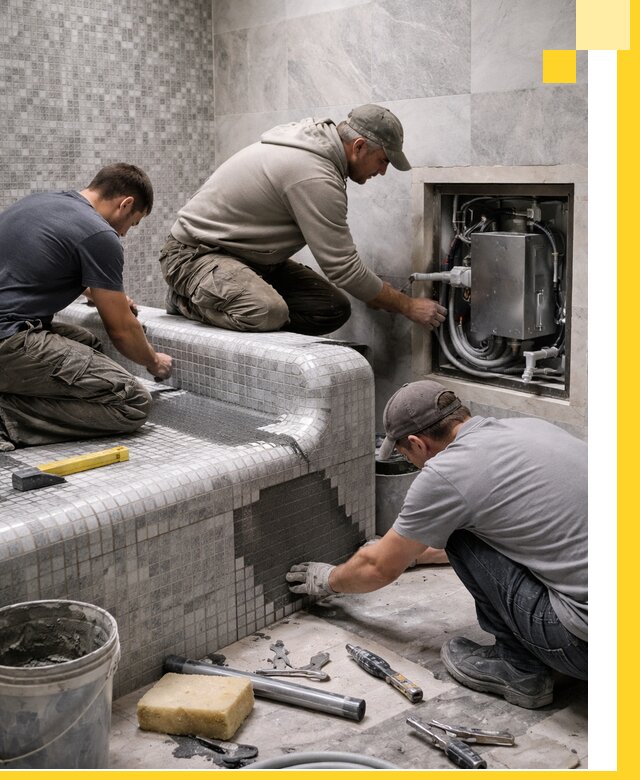 Проекты хамамов под ключ в Каменске-Шахтинском и дизайн и строительство