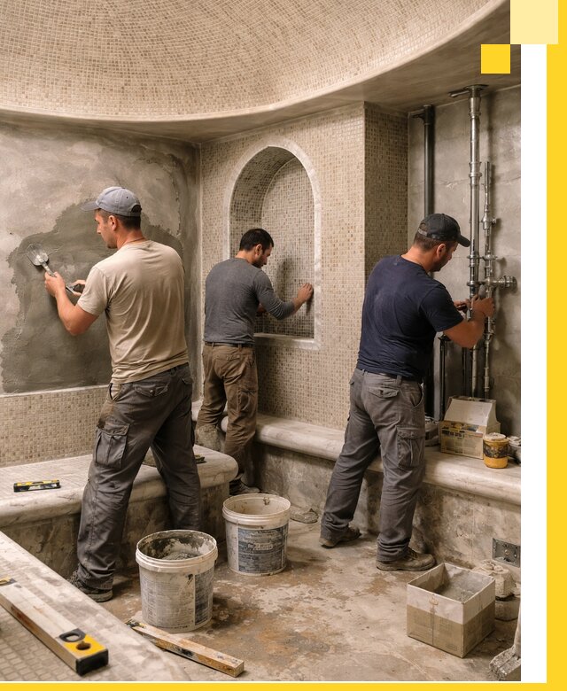 Профессиональный монтаж хамамов под ключ в Каменске-Шахтинском с гарантией