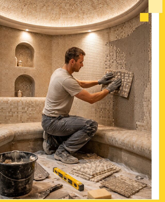 Устройство и монтаж домашнего хамама под ключ в Каменске-Шахтинском