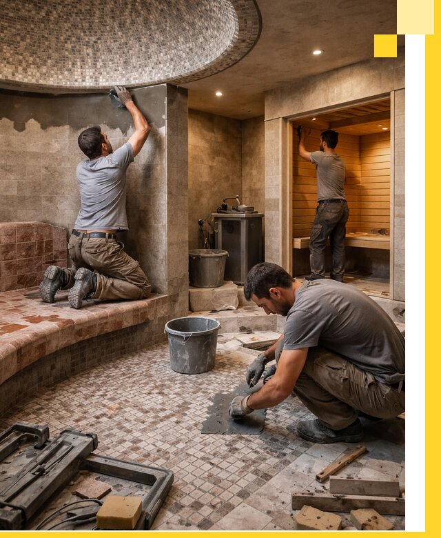 Проект и строительство хамама бани и сауны под ключ в Каменске-Шахтинском