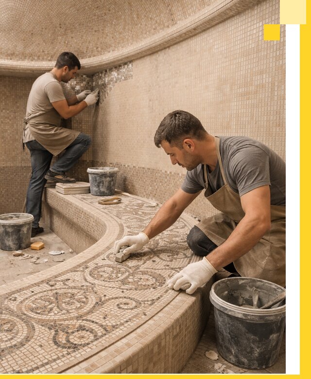 Плитка для хамама в Каменске-Шахтинском, укладка, подбор и поставка